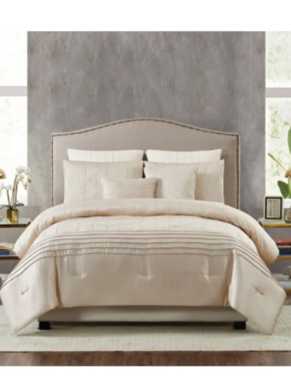 Noelle 7-Piece Gold King Comforter Set